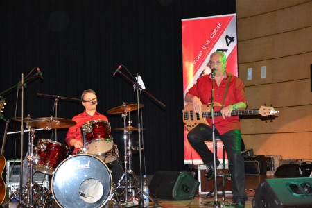 Didi on Drums and Bassplayer Reini